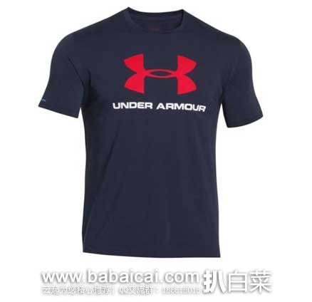 Under Armour 安德玛 Sportstyle Logo 男士 短袖T恤  现售价$24.99