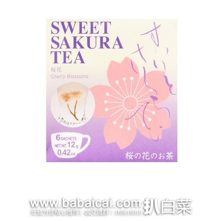 日本亚马逊：樱花茶 6袋装 特价395日元（￥23）