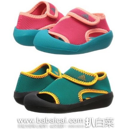 日本亚马逊：Aadidas 阿迪达斯 2016 新品小童款 包头速干凉鞋 特价3564日元，用码85折3029日元（￥181），到手￥215