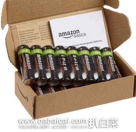 亚马逊中国：AmazonBasics 镍氢 充电电池 5号 2000mAh*4节  原价￥120，现秒杀价￥40