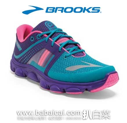 6PM：Brooks 布鲁克斯 PureFlow 4 大童款轻量避震跑步鞋  原价$70，现4折新低$27.99，到手约￥250