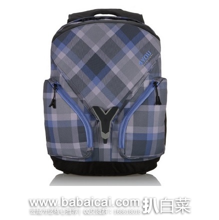 英国亚马逊:Calvin Klein 格纹休闲背包 原价£79,现£30.27,直邮退税实付£25.23,直邮含税到手约¥403