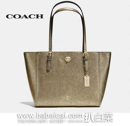 6PM：COACH 蔻驰 女士 真皮单肩手提包 （原价$295，现售价$149.99），公码9折后实付$134.99