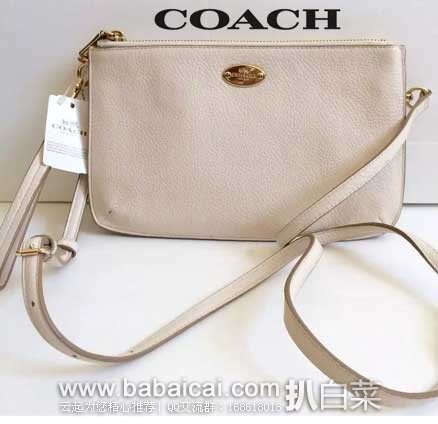 6PM：COACH 蔻驰  女士 真皮单肩斜挎包  原价$275，现4折特价$109.99