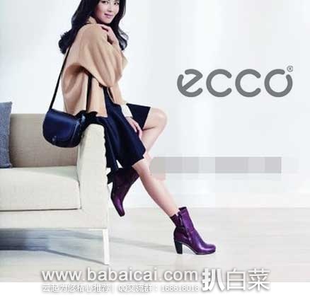 6PM：ECCO 爱步Touch 75  女士真皮拉链短靴 原价$200，现4折特价$80，到手约￥660，国内￥2399以上