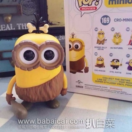Funko Pop 原始 小黄人 玩偶 原价$15,现$3.36
