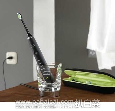 Philips Sonicare DiamondClean Electric Toothbrush飞利浦声波震动牙刷HX9361 英国亚马逊:Philips 飞利浦 HX9361 旗舰钻石声波震动牙刷 现售价£84.99,直邮退税后实付£68.83