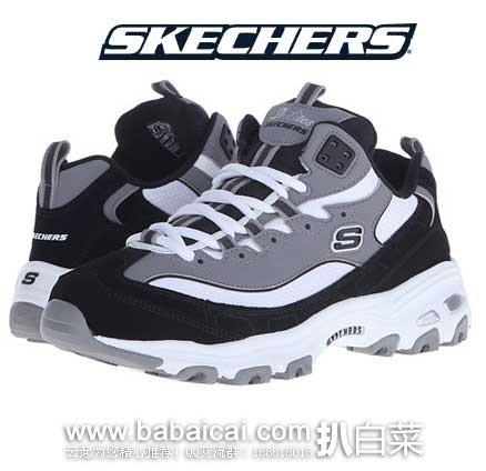 SKECHERS D'Lites - Mid斯凯奇女士时尚运动休闲鞋 6PM:SKECHERS 斯凯奇 D'Lites - Mid女士时尚运动休闲鞋 (原价,现特价.99),公码9折后实付.69