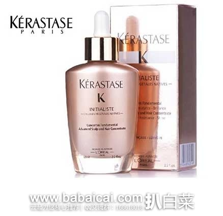 亚马逊中国：Kerastase 卡诗头皮精华基底液（焕活小金瓶） 60ml   现新低￥179包邮，天猫旗舰店同款￥520元