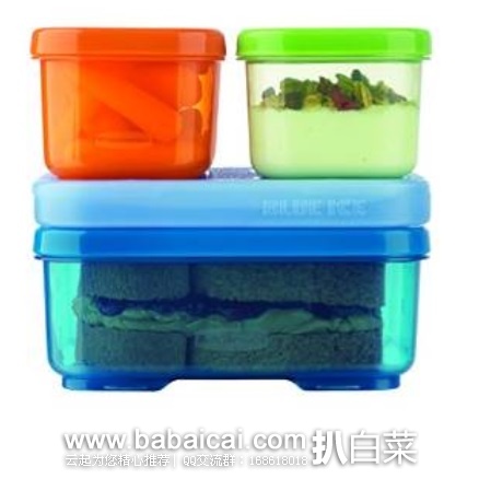 Rubbermaid LunchBlox 儿童午餐盒套装 原价$20,现$7.92,直邮无税