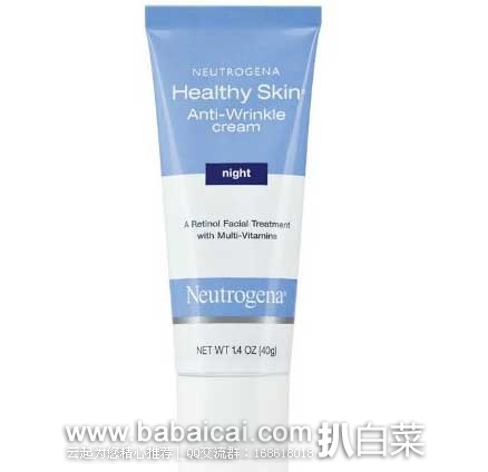 亚马逊海外购：Neutrogena 露得清 Healthy Skin 抗皱晚霜 40g 现特价￥76元
