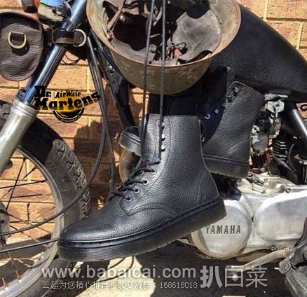 6PM:Dr. Martens 女士 8孔系带 真皮马丁靴 原价0,现3.9折售价.99,新低