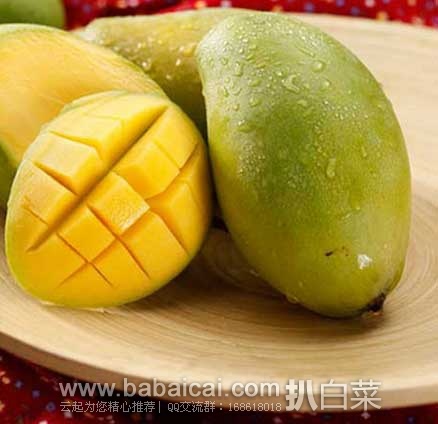 聚划算：喵鲜生 越南青芒果 7斤（约8-11个） 售价￥45包邮