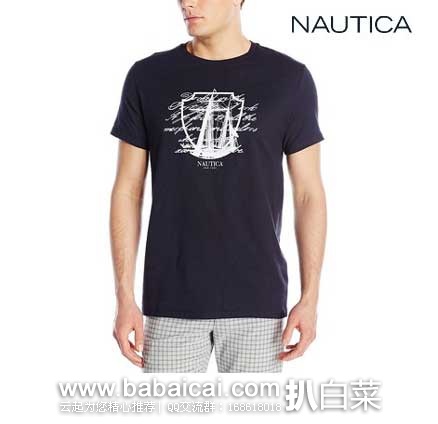 Nautica Men's Ship Script Graphic T-Shirt诺帝卡男款T恤 Nautica 诺帝卡 Ship Script 男款 纯棉T恤 现特价.7