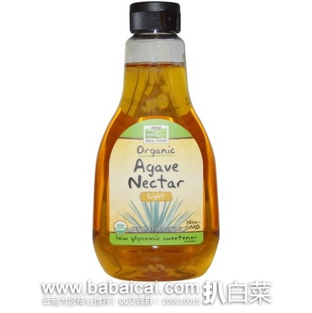 iHerb：NOW foods 有机认证龙舌兰蜜 600g 特价$6.87，凑单直邮包邮到手约￥45 下单还返10%积分
