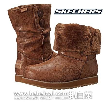 Skechers 斯凯奇 Keepsakes  女士 可翻折保温棉靴  原价，现.47-，直邮到手约￥185左右