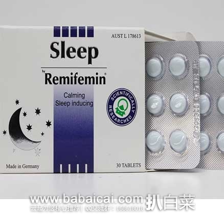 澳洲Pharmacyonline药房：Remifemin 保证睡眠质量安睡片 30粒  现特价AU$12.95（约￥65）