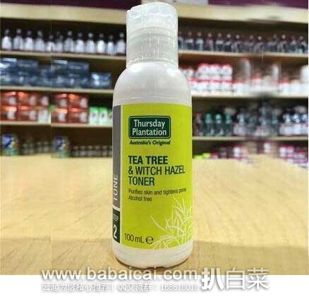 澳洲Pharmacyonline药房：Thursday Plantation 星期四农庄 茶树爽肤水100ml  AU$7.95（约￥38）