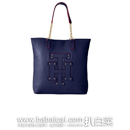 6pm：TOMMY HILFIGER 汤米·希尔费格 Patch 女款真皮手提包斜挎包 原价$178，现$62.99，公码9折新低$56.69