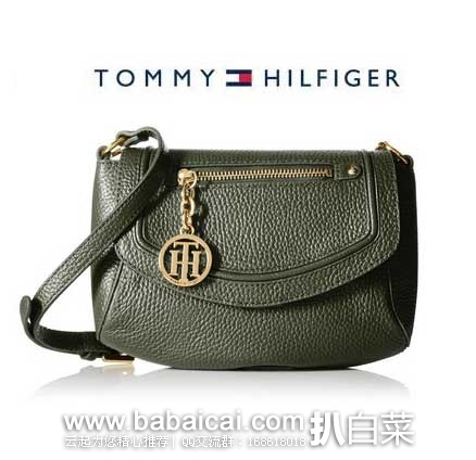 Tommy Hilfiger Jerry Convertible Cross-Body Bag 汤米·希尔费格女士挎包 Tommy Hilfiger汤米·希尔费格 Jerry 女士真皮小挎包 原价8,现特价.2