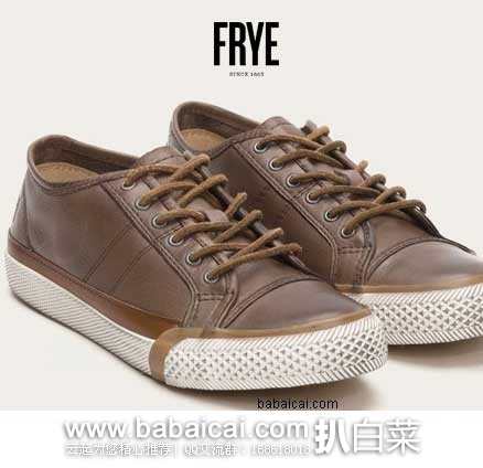 6PM:Frye 弗莱 女士 真皮 6孔系带 休闲鞋 原价8,现售价.2