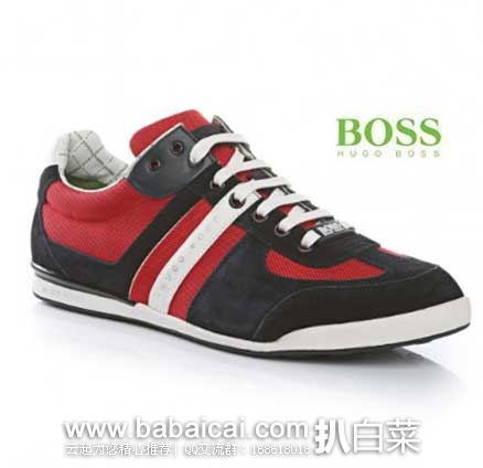 法国亚马逊:Boss Green Akeen 绿标系列 男士 真皮休闲鞋 (原价€150,现售价€60),直邮退税后实付€50,新低