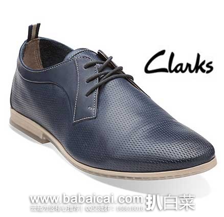 法国亚马逊：Clarks 其乐 男士正装鞋 （原价€89.95，现售价降至€44.98），直邮退税后实付€37.48