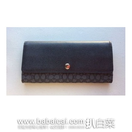 6pm：COACH 蔻驰 Signature 女士真皮手拿包/钱包 原价$150，现特价$69.99