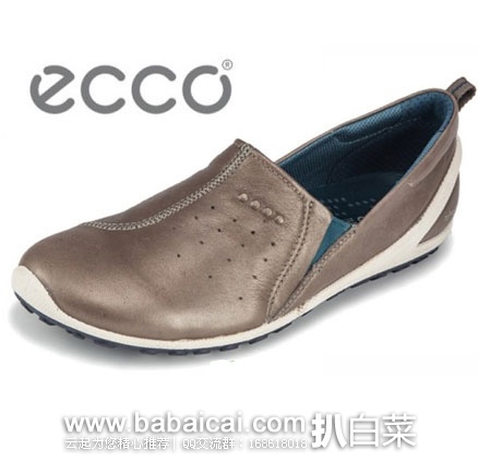 ECCO Women's Biom Lite Slip-On爱步女士轻巧休闲鞋 6PM:ECCO 爱步 BIOM 系列 女士 牦牛磨砂休闲鞋 原价0,现特价.99