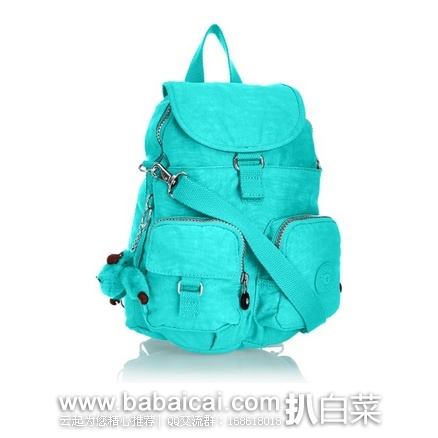 英国亚马逊:Kipling 吉普林 Firefly 双肩包 可单肩背 原价£80,现£40.27,直邮退税实付新低£33.56,直邮含税到手约¥427