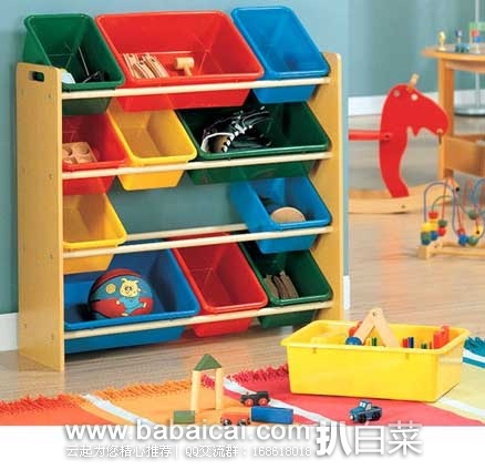 亚马逊中国:溢彩年华 四层精品儿童收纳储物架 现秒杀¥169包邮