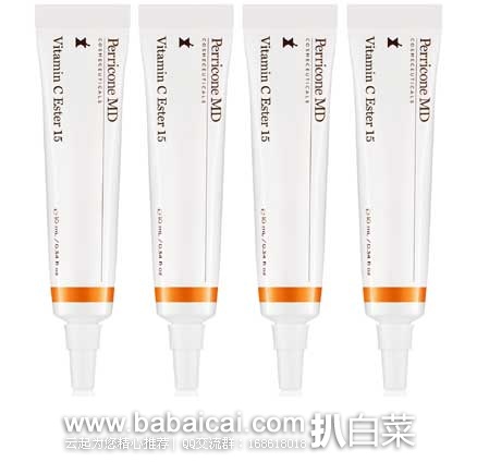 Perricone MD 裴礼康 15%维C密集夜间亮肤修护精华乳 10ml Feelunique英国美妆官网:Perricone MD 裴礼康 15%维C密集夜间亮肤修护精华乳 10ml x 4 £81.12 (约¥773元)