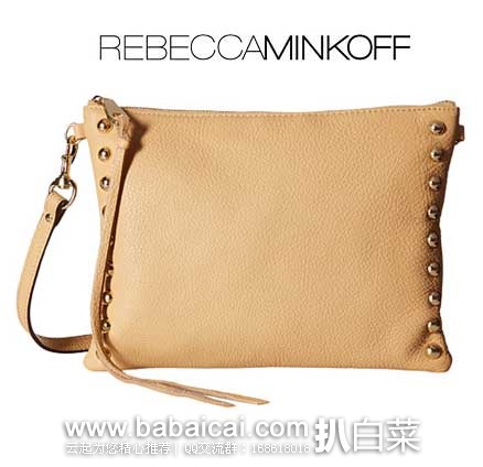 6PM：Rebecca Minkoff 瑞贝卡明可弗 女士 小号真皮斜挎包 原价$145，现4折售价$57.99