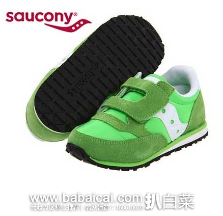 6PM：Saucony 索康尼 Kids Jazz HL 儿童时尚 魔术贴运动鞋 原价$36，现特价$14.99