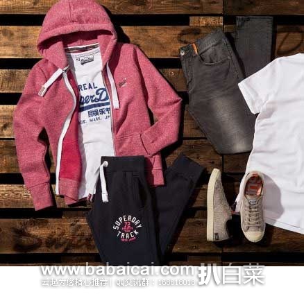 Thehut:英伦潮站促销!Super Dry极度干燥专区一律75折T恤低至 £13.5磅,£50磅免费直邮中国