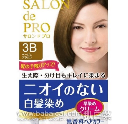 日本亚马逊：Dariya 塔丽雅 Salon de PRO 白发专用 无味染发膏   现特价573日元（约￥37）