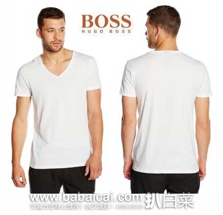 BOSS Orange 橙标系列 男款 纯棉V领T恤 英国亚马逊:BOSS Orange 橙标系列 男款 纯棉V领T恤(原价£25,现降至£11.87),直邮退税后实付£9.89