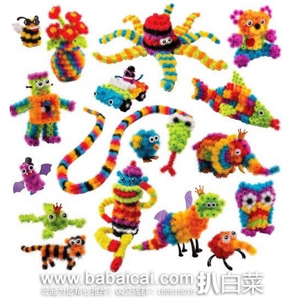 Bunchems 大包毛球拼装玩具 原价,现好价.79,直邮无税,到手约¥156