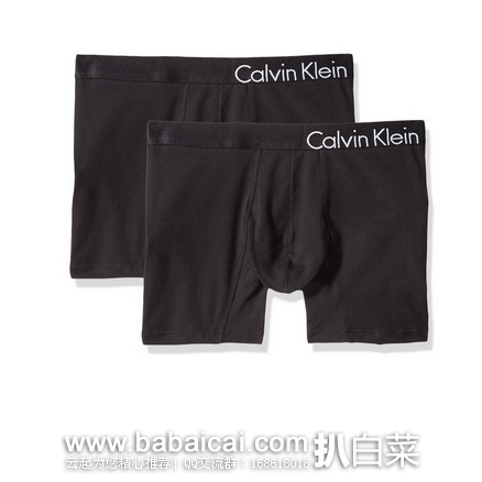 Calvin Klein 高端旗舰款Bold激情系列 男子平角内裤 2条装 原价,现历史新低价.81,直邮含税到手约¥66/条