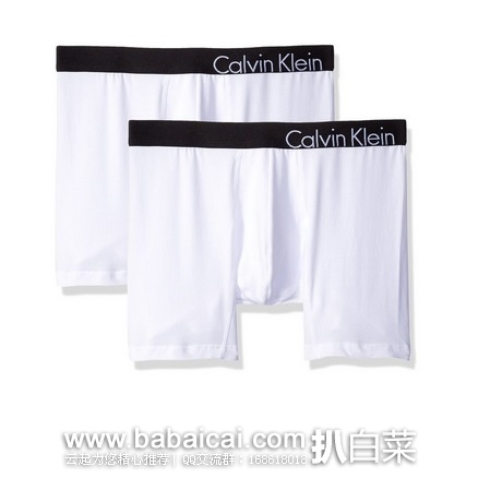 Calvin Klein 高端旗舰款Bold激情系列 男子平角内裤 2条装 原价,现历史新低价.81,直邮含税到手约¥66/条