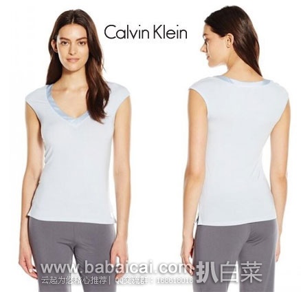 Calvin Klein 女士 莫代尔 V领无袖T恤 Calvin Klein 女士 莫代尔 V领无袖T恤 原价,现降至3折.7