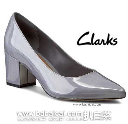 Clarks 其乐 女士真皮粗跟尖头鞋 法国亚马逊:Clarks 其乐 Pravana Rose 女士真皮 粗跟尖头皮鞋(原价€100,现降至4折€39.98),直邮退税后叠加9折码后实付新低€29.99