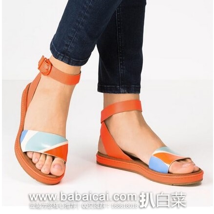 英国亚马逊:Clarks 其乐 Romantic Moon女士真皮凉鞋 特价£25,直邮退税实付新低£20.83,直邮到手约¥290