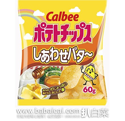 日本亚马逊：Calbee 卡乐比 海太 蜂蜜黄油薯片（60g*12袋） 新低价982日元（约￥63）