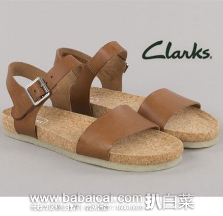 英国亚马逊：Clarks 其乐 Originals经典系列 女士 真皮平底凉鞋  降至£39.34，直邮退税后实付£32.78