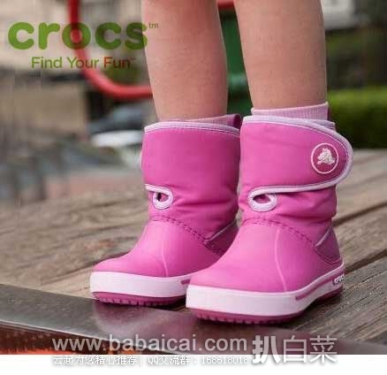6PM：Crocs 卡洛驰 Kids Crocband II.5 Gust Boot 儿童时尚休闲靴（原价$50，现特价$24.99）上新用码后价$22.49