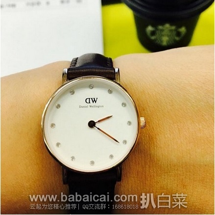 西班牙亚马逊:Daniel Wellington 丹尼尔惠灵顿 0903DW 女士棕色皮表腕表 原价€129,现€65.8,直邮退税实付€54.38,直邮含税到手仅¥503