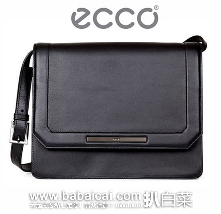 6PM:ECCO 爱步 Glade Handbag 女士 真皮 单肩斜挎包 (原价0,现4折2.99),公码9折后实付1.69