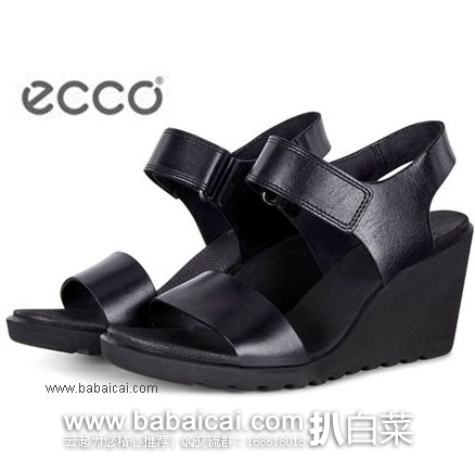 ECCO 爱步 Freja Wedge San 女士坡跟凉鞋 英国亚马逊:ECCO 爱步 Freja Wedge San 女士坡跟凉鞋(原价£85,现售价£42.22),直邮退税后实付£35.18