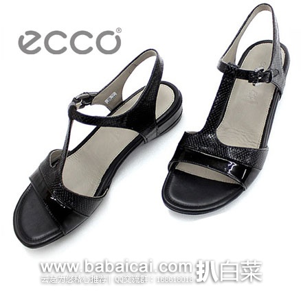 ECCO 爱步 Touch 25 S 女士 真皮坡跟凉鞋 英国亚马逊:ECCO 爱步 Touch 25 S 女士 真皮坡跟凉鞋(原价£95,现特价£35.69),直邮退税后£29.74